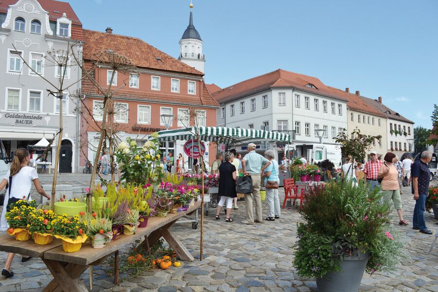 Herbstmarkt auf dem Bischofswerdaer Altmarkt