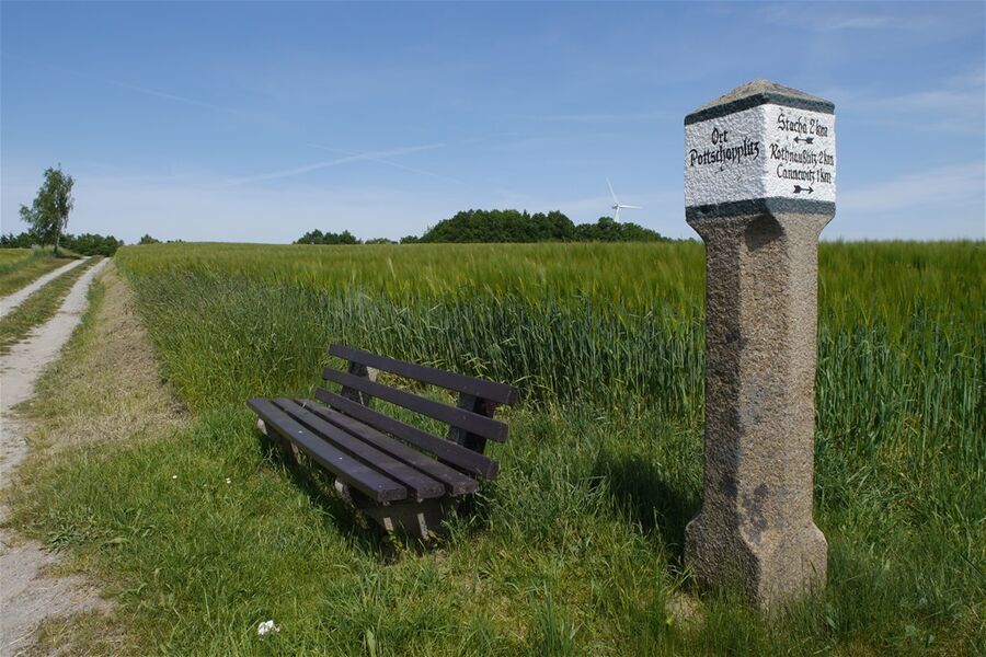 Wegsäule im OT Pottschapplitz © St. Jehring