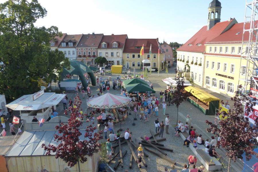 Stadtfest auf dem Marktplatz in Elstra